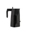 Alessi Ossidiana Mokapot 3-kops Aluminium Zwart -Premium Drankenwinkel alessi 3 cup ossidiana coffeeespresso percolator