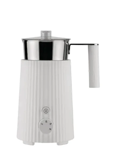Alessi Plissé Elektrische Melkopschuimer 350 Ml Rvs Wit 3 Alessi Plissé Elektrische Melkopschuimer 350 Ml Rvs Wit