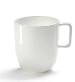 Serax Base Theekop 350ml ø 8 Hoogte 9 Cm Porselein Wit Glanzend