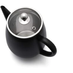 Bredemeijer Duet Eva Theepot 1,1 Liter Mat Zwart -Premium Drankenwinkel bredemeijer bredemeijer duet eva theepot 11 liter 2 1