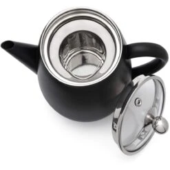 Bredemeijer Duet Eva Theepot 1,1 Liter Mat Zwart -Premium Drankenwinkel bredemeijer bredemeijer duet eva theepot 11 liter 3 1