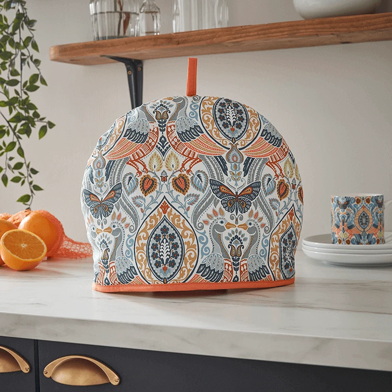 Ulster Weavers Cotswold Theemuts Katoen Oranje 4 Ulster Weavers Cotswold Theemuts Katoen Oranje - Afbeelding 2