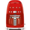 SMEG 50's Style Koffiezetapparaat Kunststof Rood -Premium Drankenwinkel dcf01rdeu