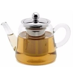 Cristel Jasmin Theepot 1,2 Liter Rvs/glas -Premium Drankenwinkel theiere jasmin en verre 1 2 l th120vj theieres par cristel 1